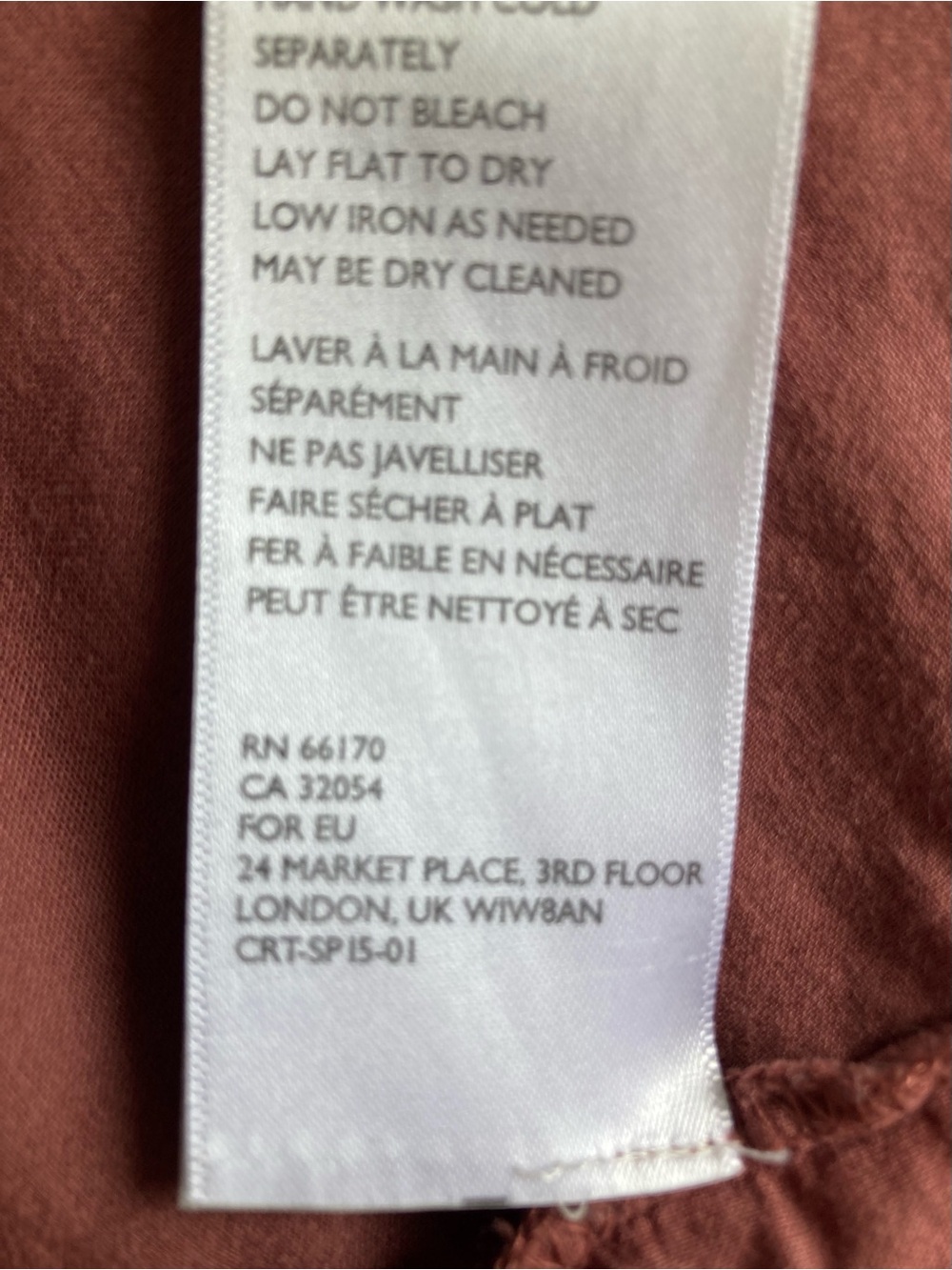 Anthropologie Cleobella Antonia Blouse Size M Brown/Burgundy - Picture 10 of 14